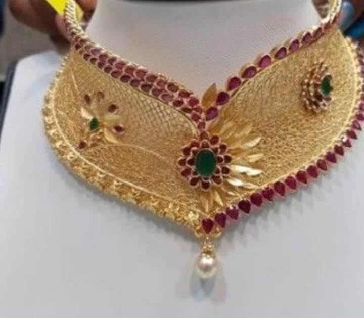 Gold Choker For Women #CHK0002